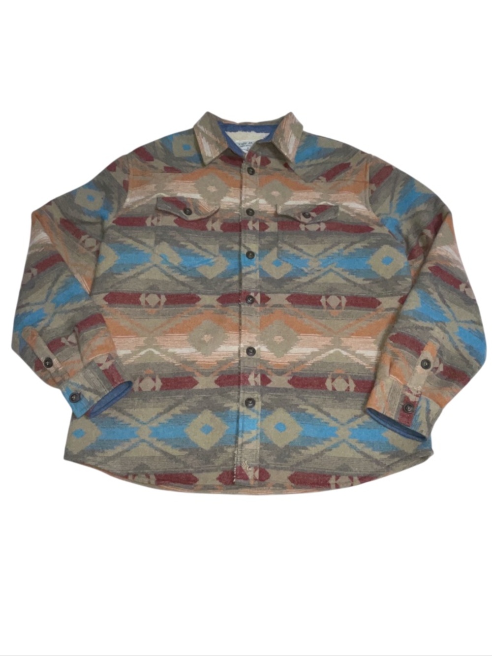 Cody James Authentic Western Apparel Base Camp Sherpa Lined Jacket Aztec Sz XL